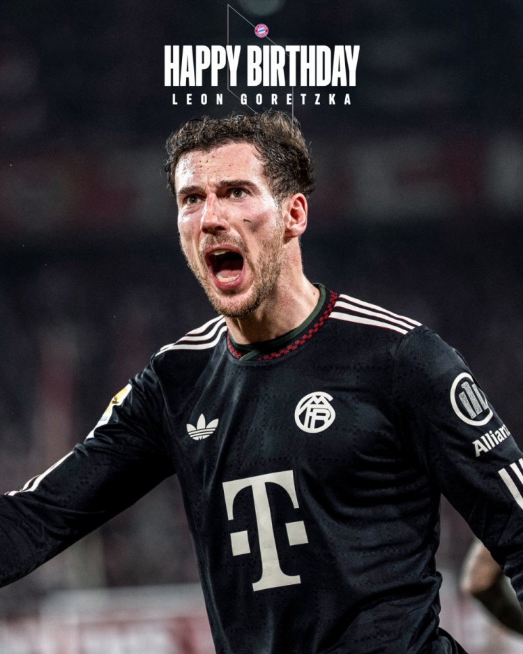 拜仁祝格雷茨卡31岁生日快乐，球员加盟以来斩获14冠，今夏将离队